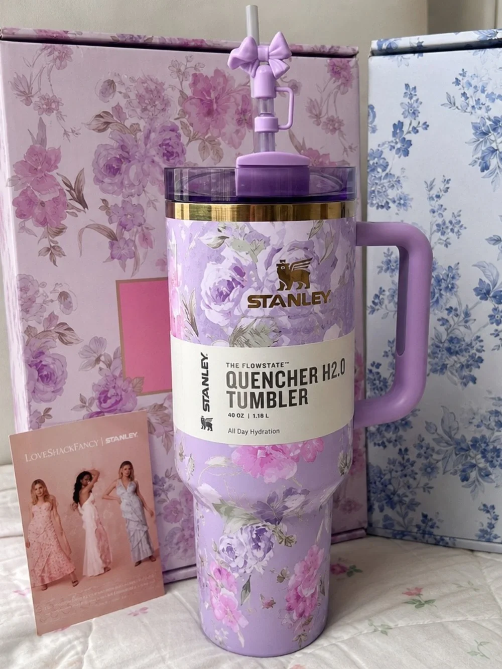 Stanley Lavender Floral Quencher H2.0 Tumbler